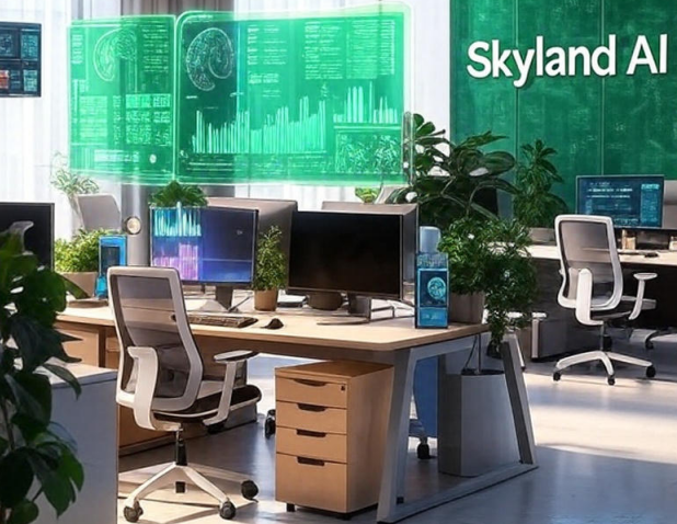 Isometric view of integrated insurance and construction workflow