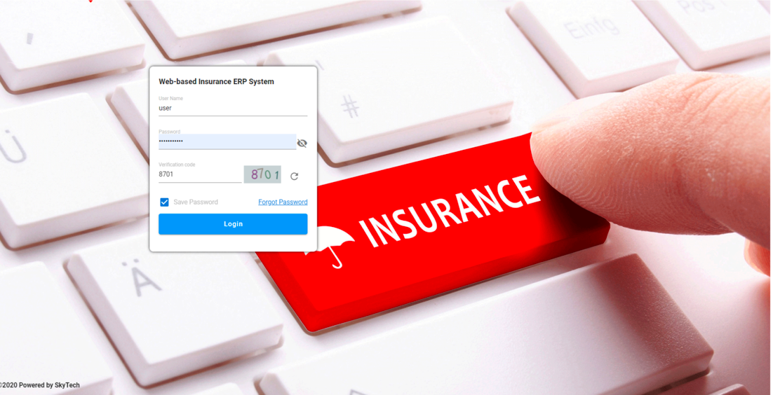 Skyins Web-based Insurance ERP System